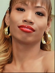 Cute-as-fuck ladyboy found cock stroking