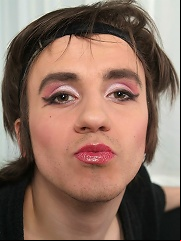 Handsome guy exspressing his feminine side